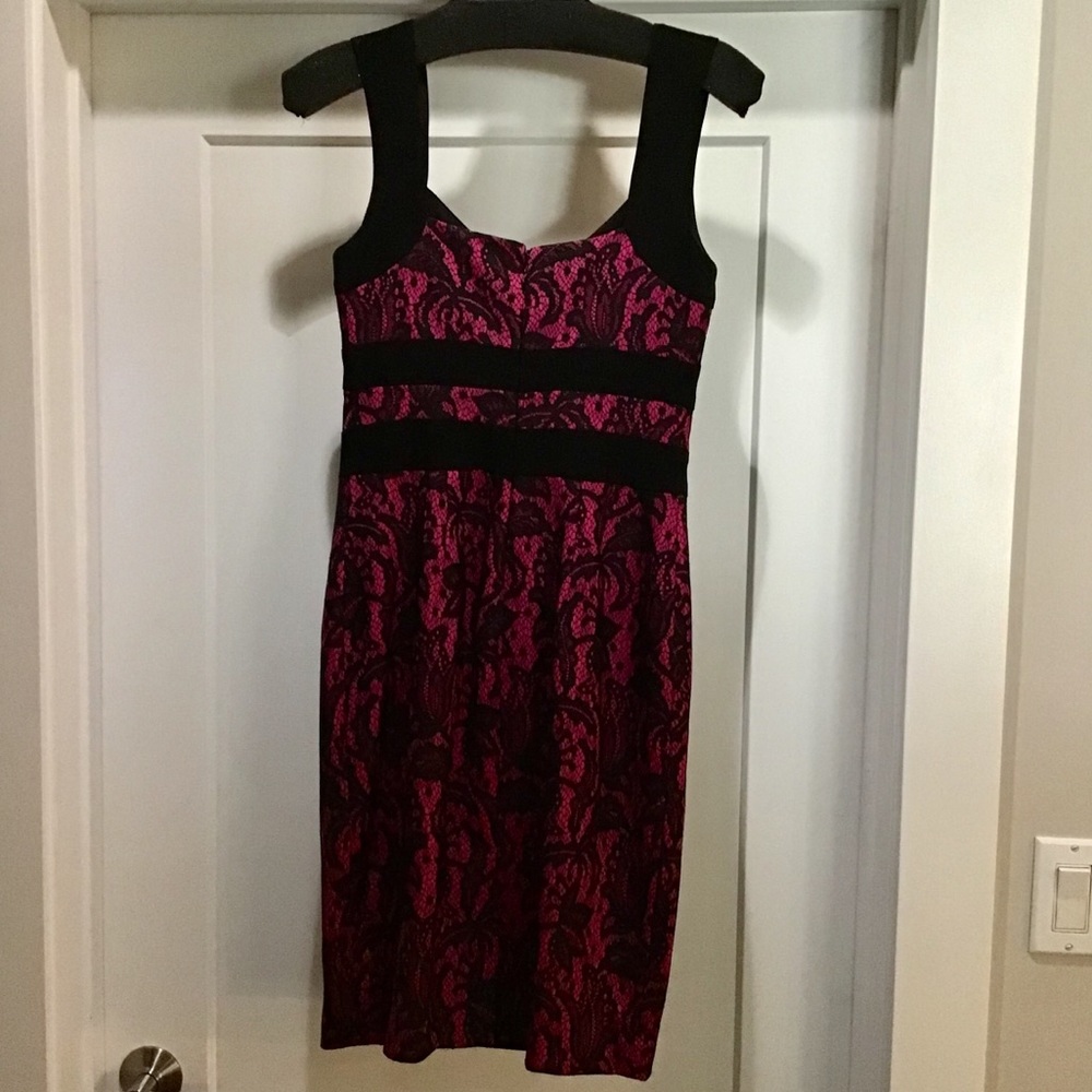 Cache Lace Overlay Dress - Picture 8 of 8